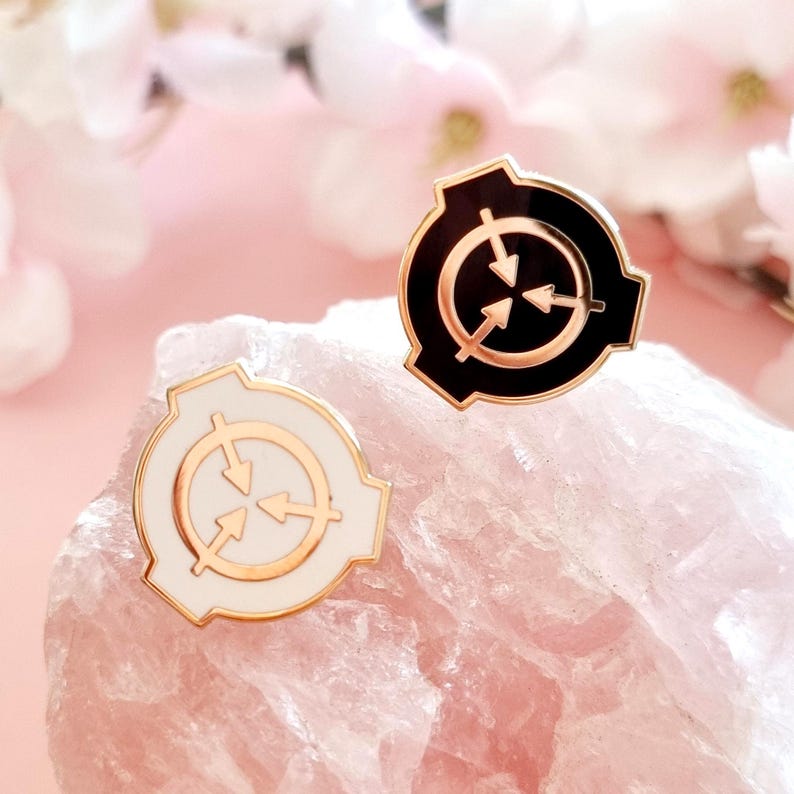 SCP Foundation logo Hard Enamel Mini Gold Pin image 1