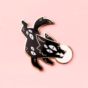 Hati and Skoll Hard Enamel Pins