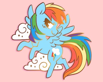 マイリトルポニー レインボーダッシュ レインボーダッシュ MLP - マイリトルポニー - ゴールドハードエナメル
