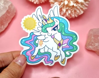 My Little Pony grote prinses Celestia - vinyl gesneden sticker