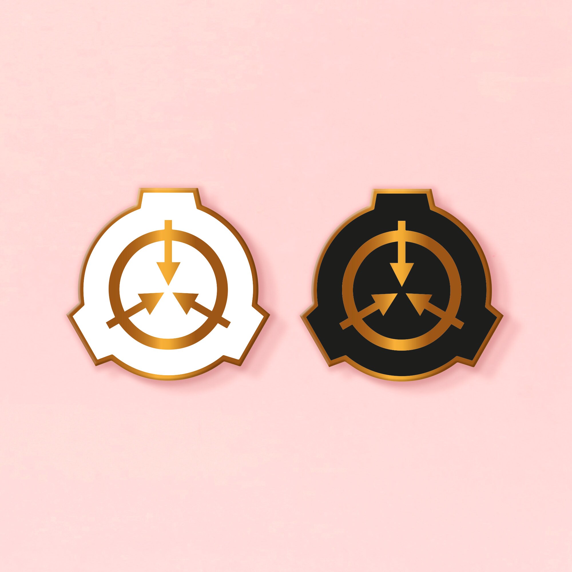 SCP Foundation Logo Hard Enamel Mini Gold Pin -  Israel