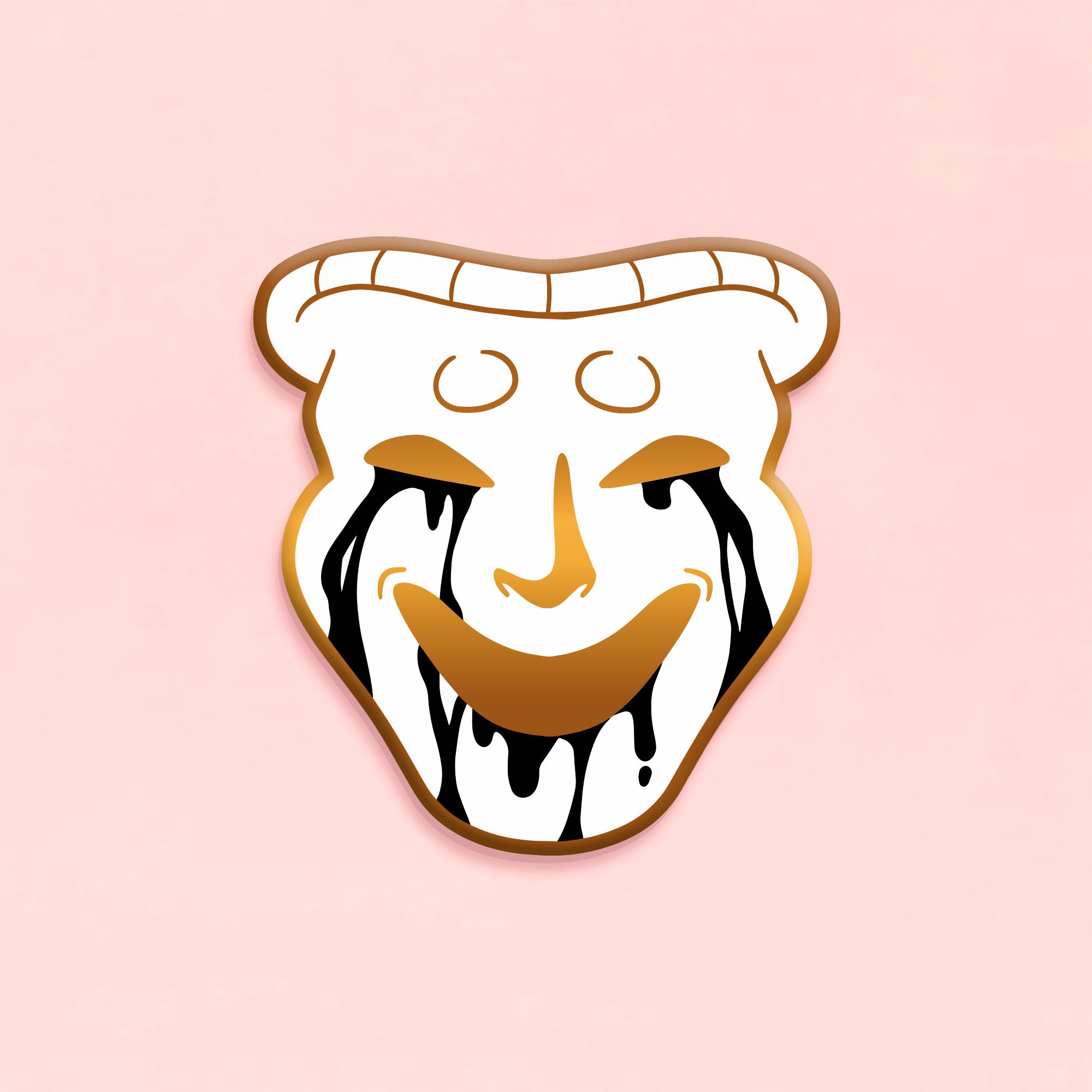 The Possessive Mask SCP 035 Hard Enamel Gold Pin - Canada