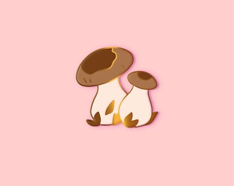 Porcini Mini Enamel Pin