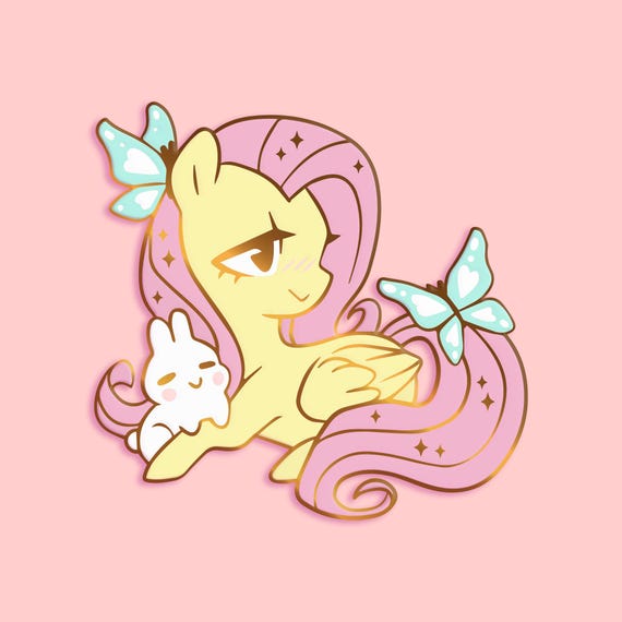 フラッターシャイ MLP - マイリトルポニー - ゴールドハードエナメル