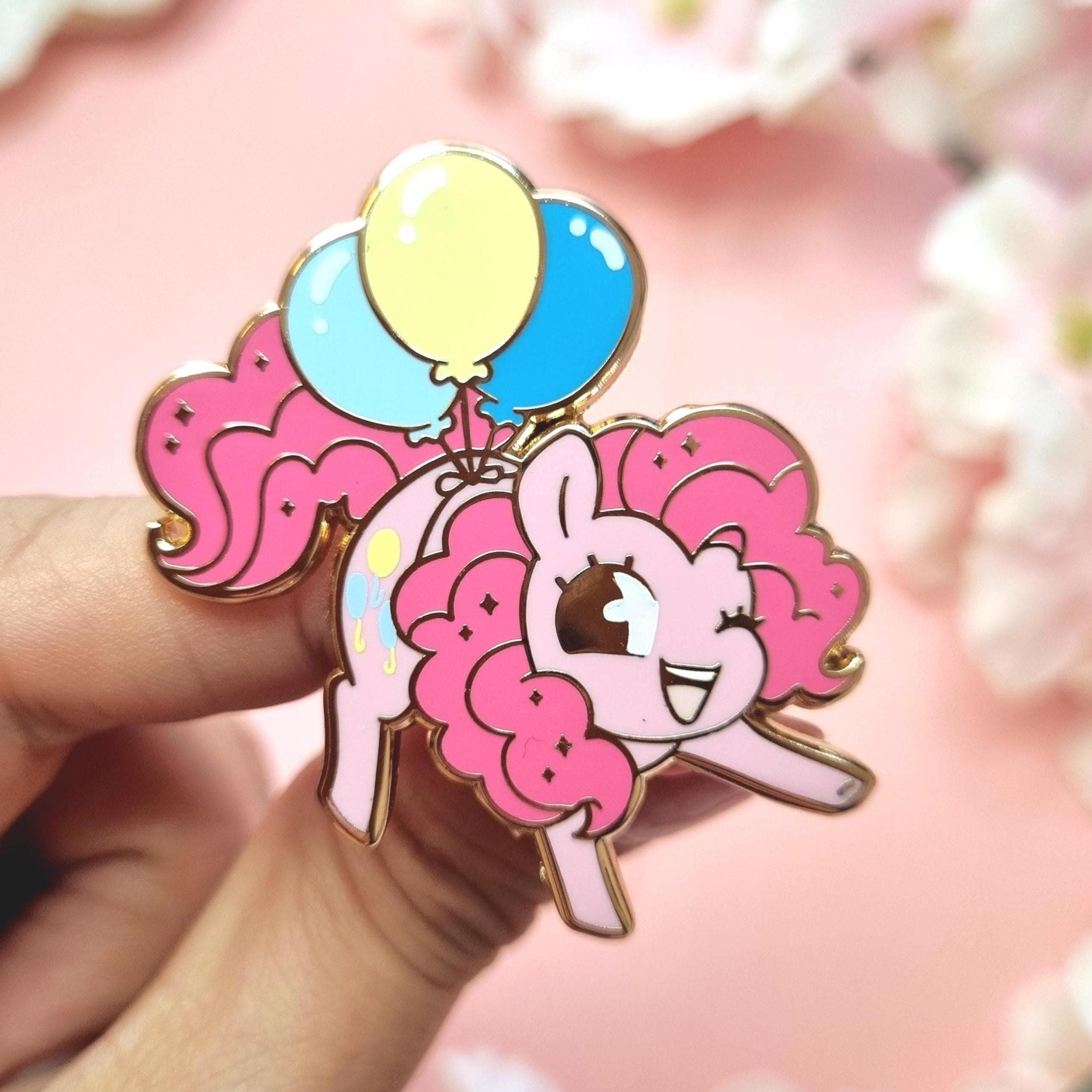 ピンキーパイ MLP - マイリトルポニー - ゴールドハードエナメルピン
