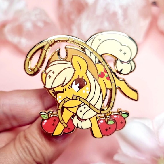 Applejack MLP - My Little Pony - Gold Hard Enamel Pin