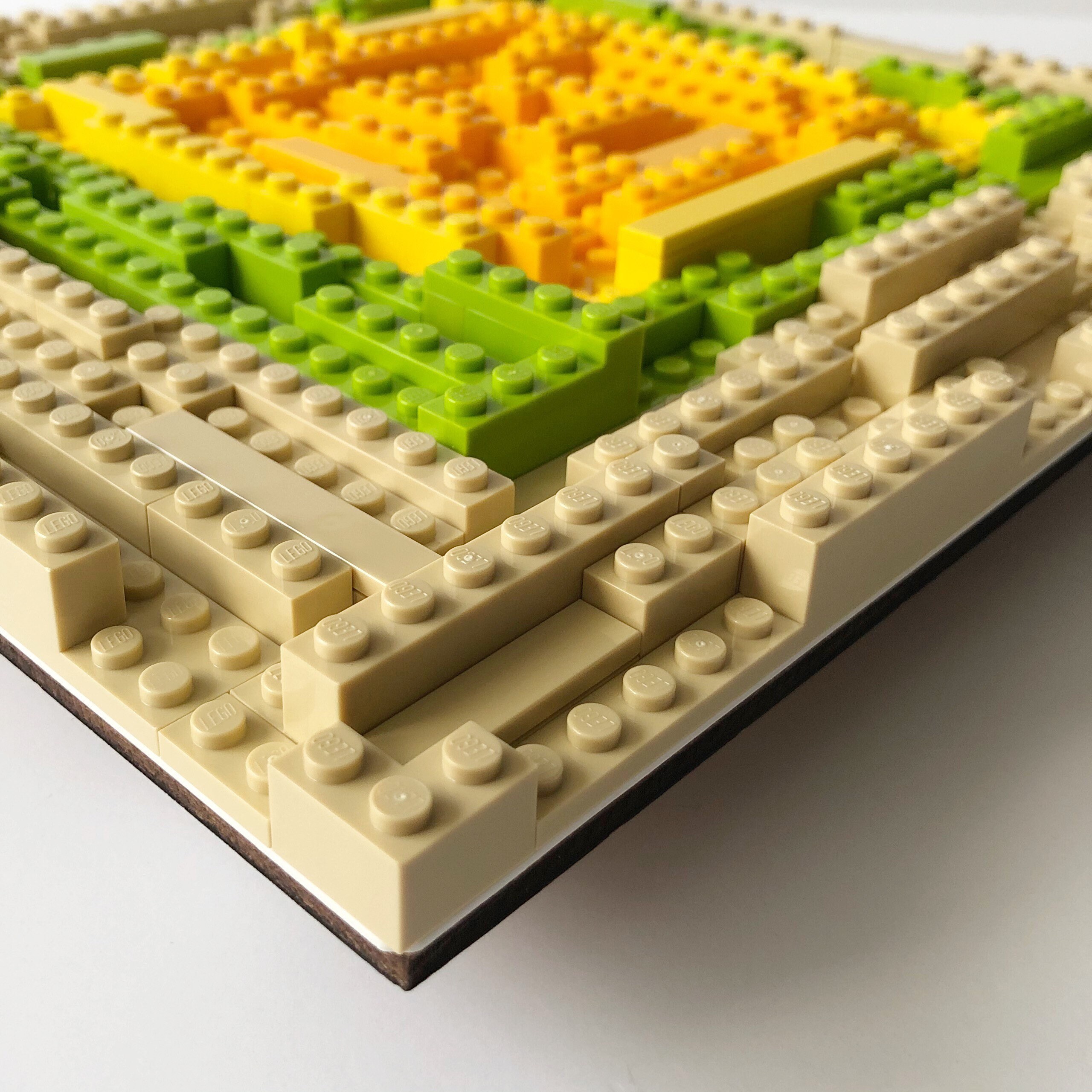 Wall Art Made Of LEGO® Bricks Abstract Art Gradient Home Etsy