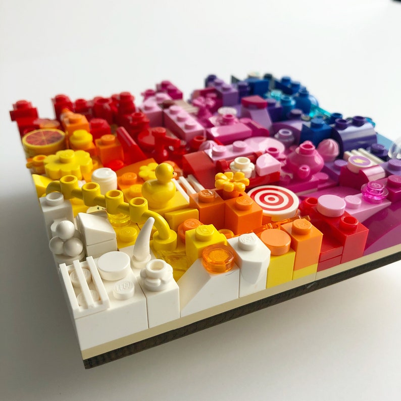 Wall Art Made With LEGO® Bricks Etsy
