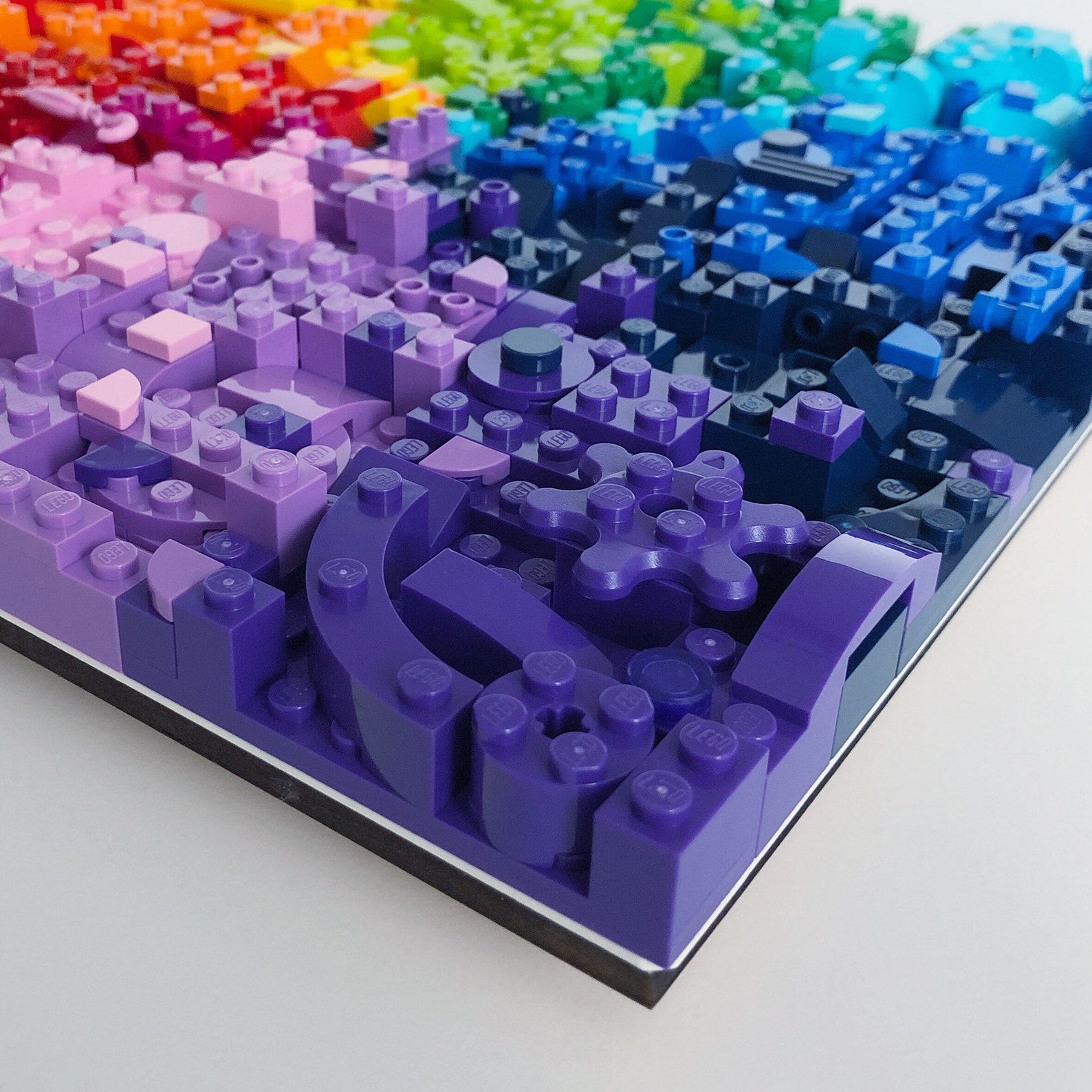 Wall Art Made Of LEGO® Bricks Abstract Art Gradient Home Etsy