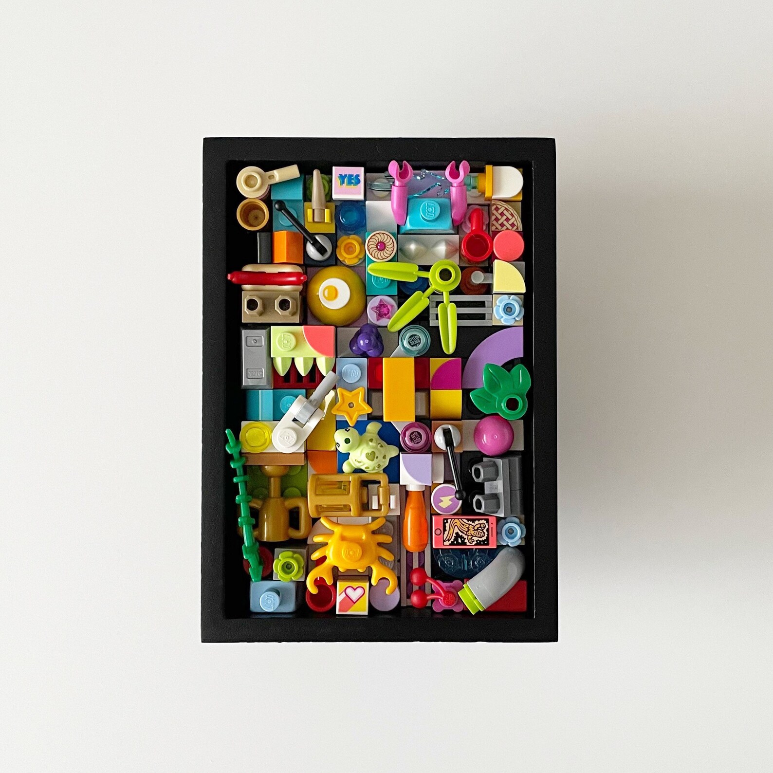 Framed Art Made Of LEGO® Bricks Abstract Art Gradient Etsy