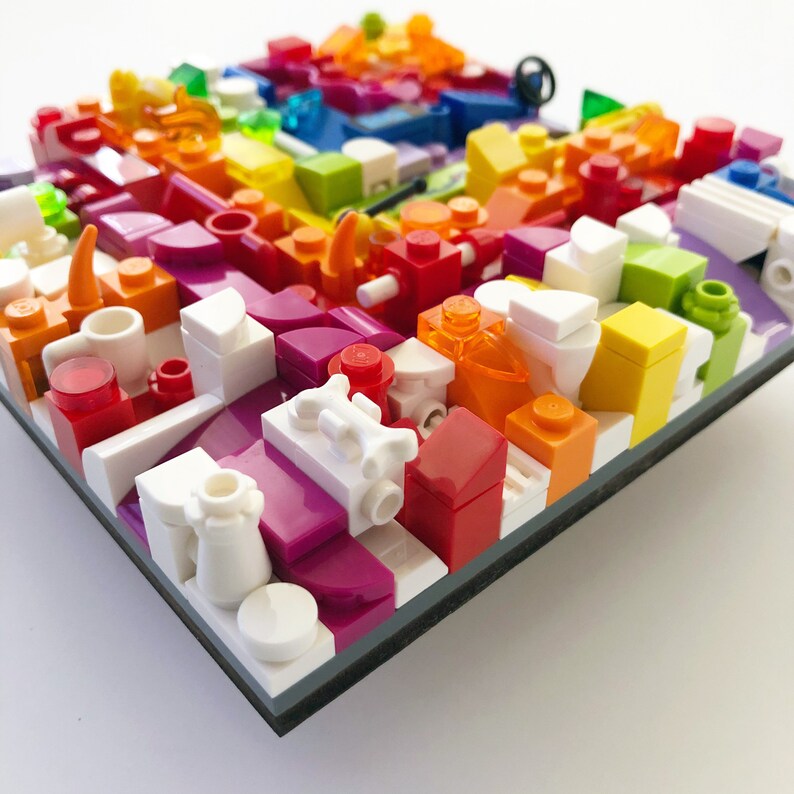 Wall Art Made With LEGO® Bricks Abstract Art Gradient Etsy