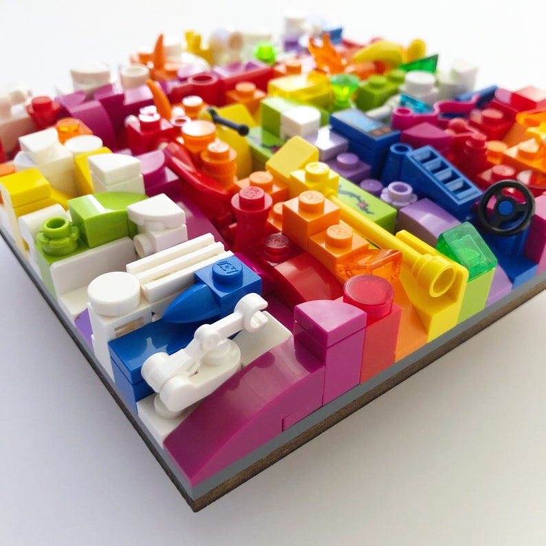 Wall Art Made With LEGO® Bricks Abstract Art Gradient Etsy