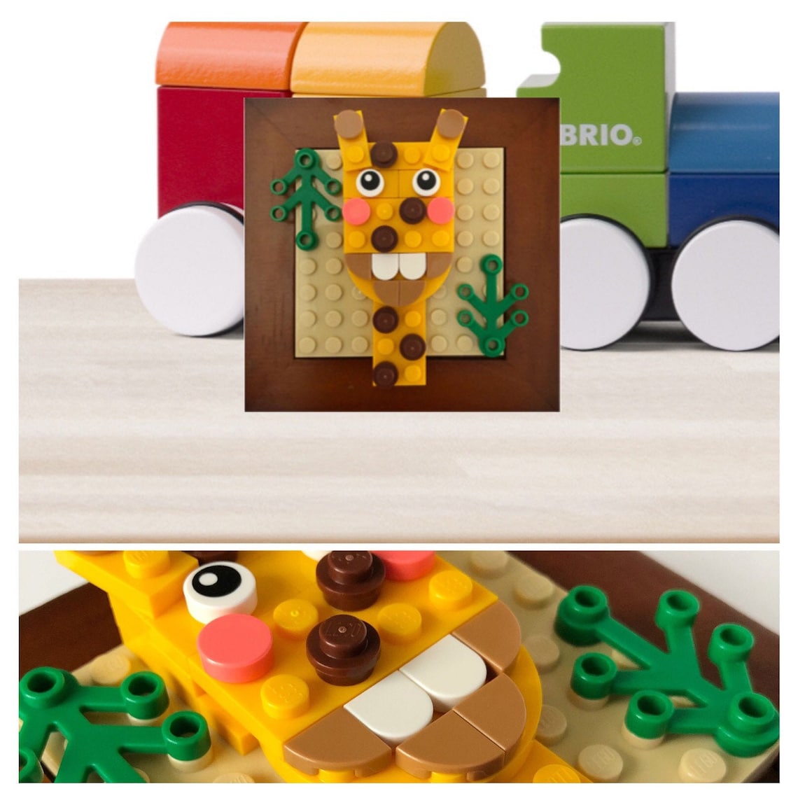 Framed Tabletop Art Made Of LEGO® Bricks Abstract Art Etsy