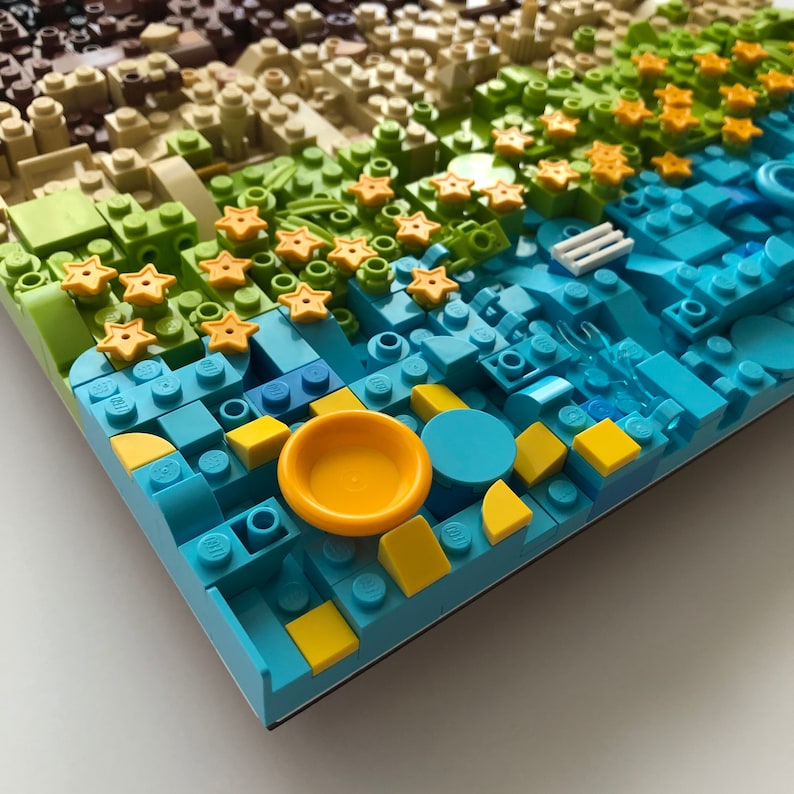 Wall Art Made With LEGO® Bricks Etsy