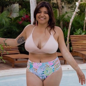 Bikini Women's Tummy Control Summer Beach Bikini Large Breasts Swimsuit  with Padded Big Breasts Bikini Top Low Waist Swimsuits Push Up Beachwear  Gift : : Clothing, Shoes & Accessories