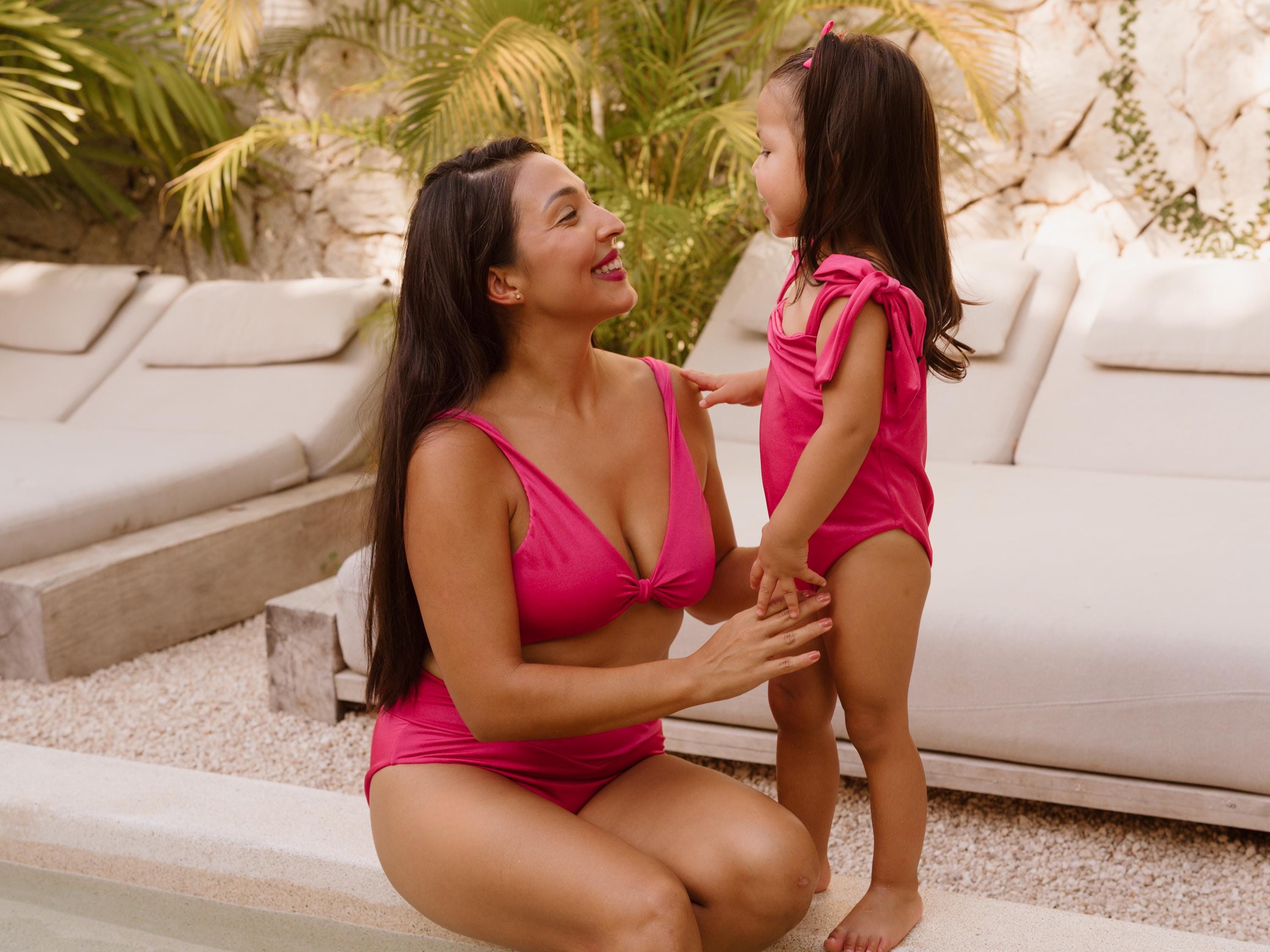 Mother Daughter Family Look Swimwear Mom And Me Swimsuits Matching