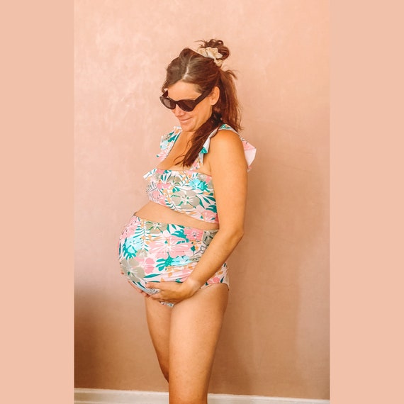 Pregnant Women Swimwear Maternity Swimsuit Bathing Suit Beachwear  Dress+Briefs