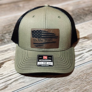 We The People American Pride Richardson 112 Leather Patched Hat