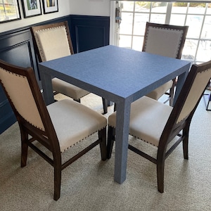 Faux Grasscloth Game Table Grasscloth Game Table