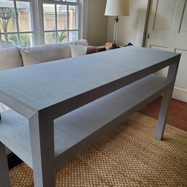 Grasscloth Console Etsy