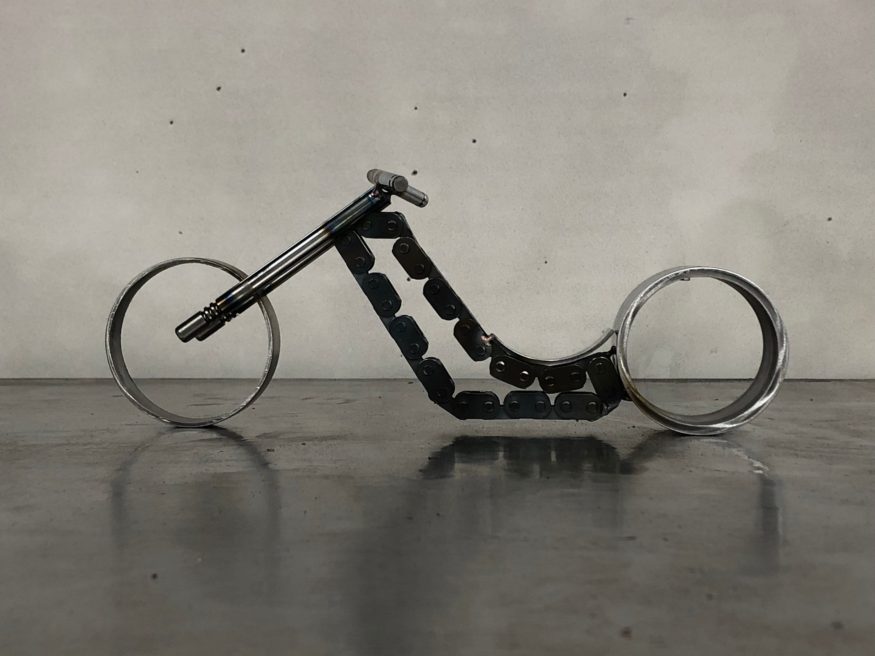 Upcycled Metal Art Motorcycle Etsy