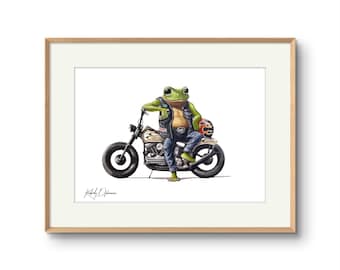 A5 Hopper op een Chopper-print