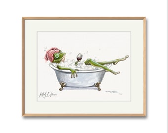 Self Care froggy print (Digital Download)