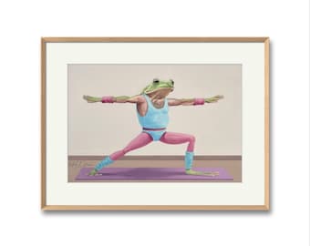 A5 yoga froggy print