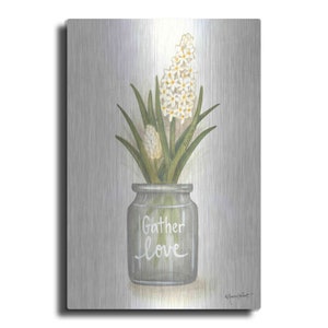 Gather Love Hyacinth by Annie LaPoint, Metal Wall Art