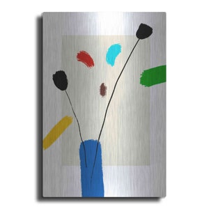 Happy Flowers by Cesare Bellassai, Metal Wall Art