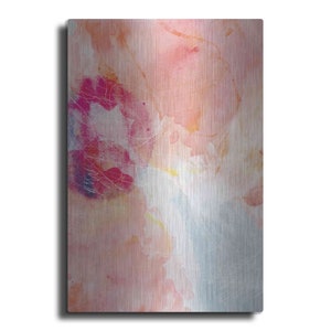 Abstract Turquoise Pink No. 2 by Louis Duncan-He, Metal Wall Art