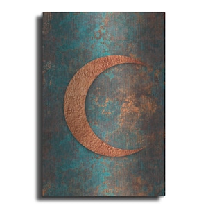 Moon Symbiosis Of Rust And Copper by Andrea Haase, Metal Wall At