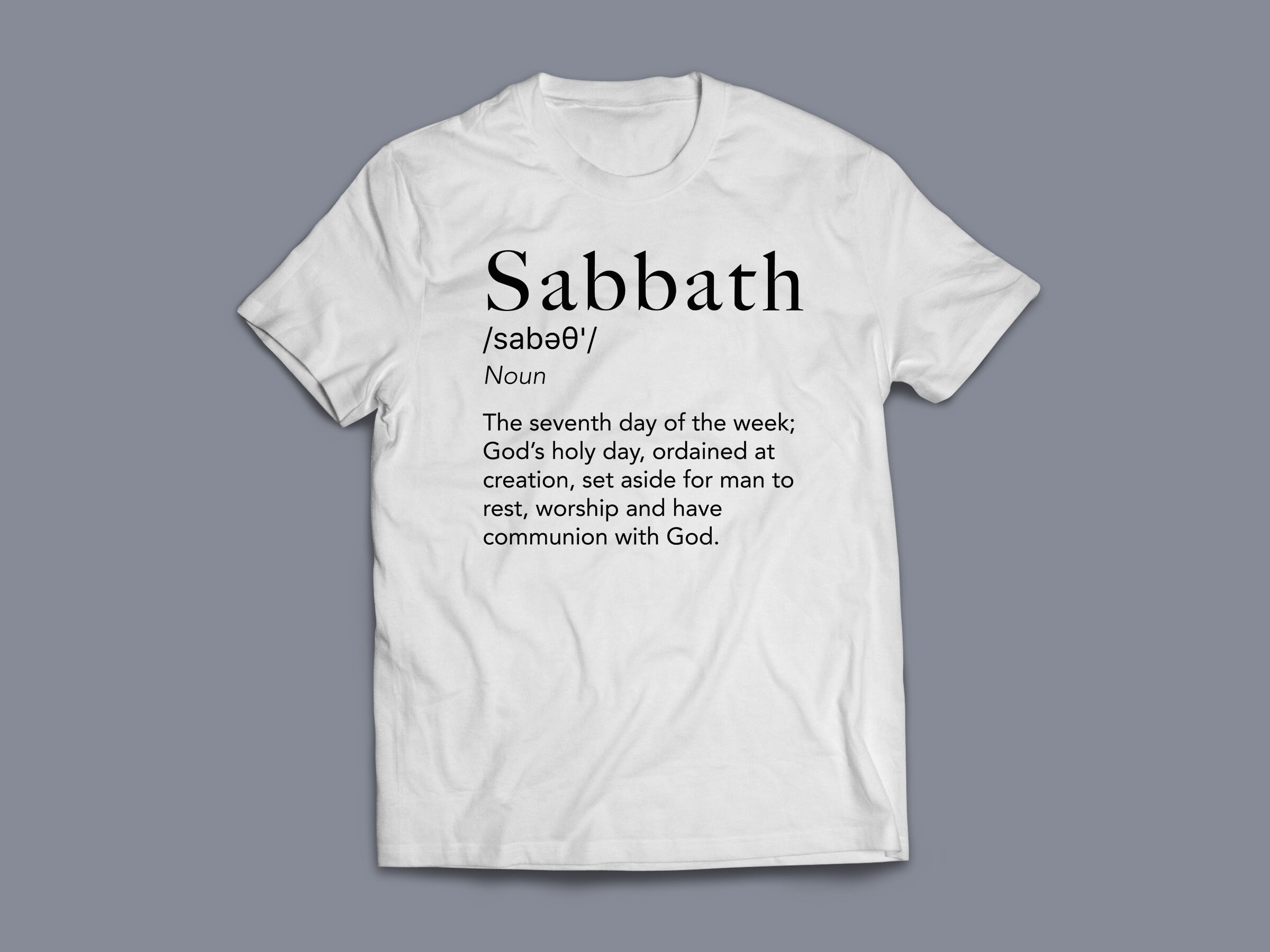 Sabbath Definition Christian Tshirt Unisex Dictionary Etsy