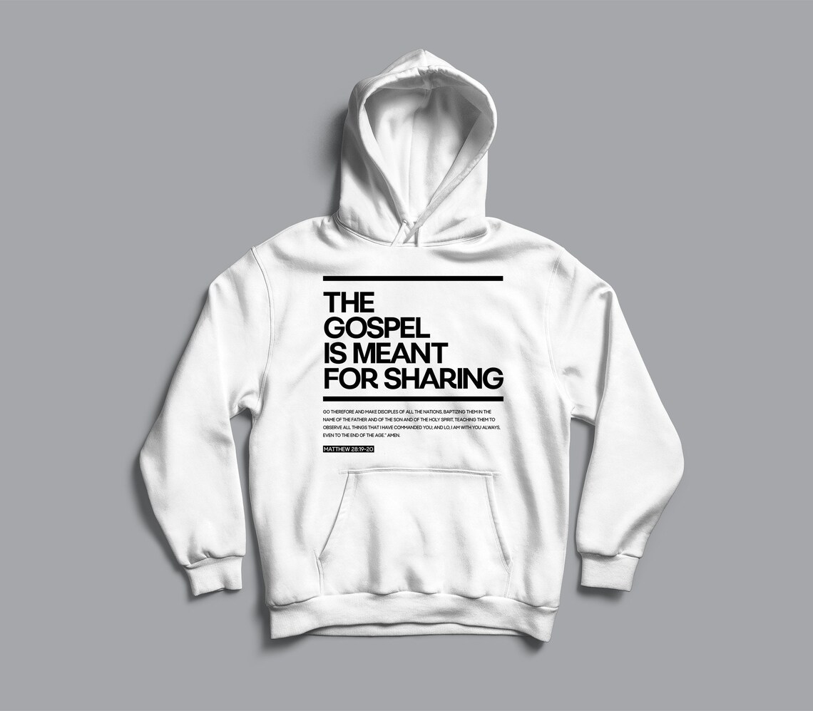 The Gospel Christian Hoodie, Unisex Bible Verse Hoodie, Religious