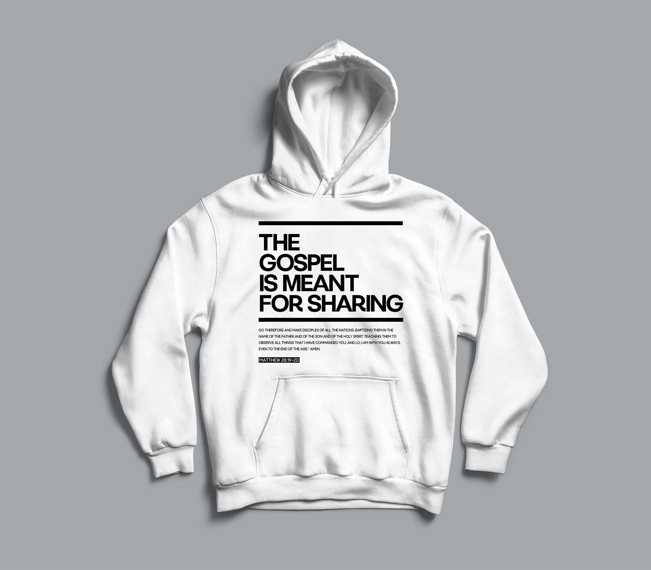 The Gospel Christian Hoodie Unisex Bible Verse Hoodie Etsy UK