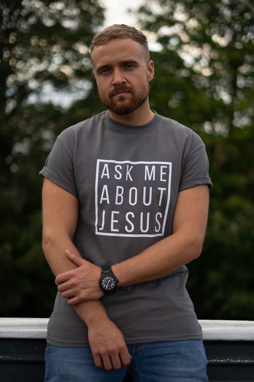 Ask Me About Jesus Christian T-shirt Unisex Bible Verse - Etsy