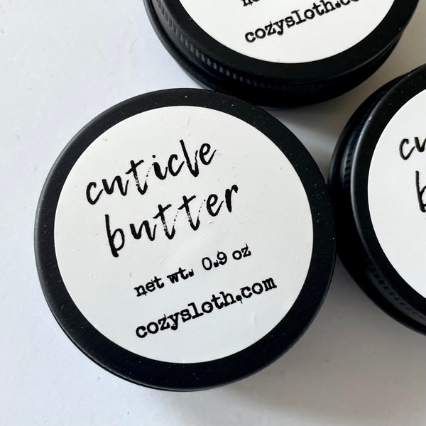 Unscented Cuticle Butter with Mango Butter, Organic Jojoba Oil, Horsetail Extract, Vegan Cuticle Balm, Natural Skincare, Fragrance Free Balm