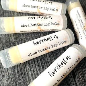 Horchata Shea Butter Lip Balm, All Natural Chapstick, Beeswax Lip Balm with Cocoa Butter, Luxury Lip Butter, Gifts, Stocking Stuffers