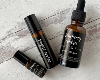 Nourishing Cuticle Oil & Balm | Organic Jojoba, Shea, Vitamin E | Personalized Scent Choice