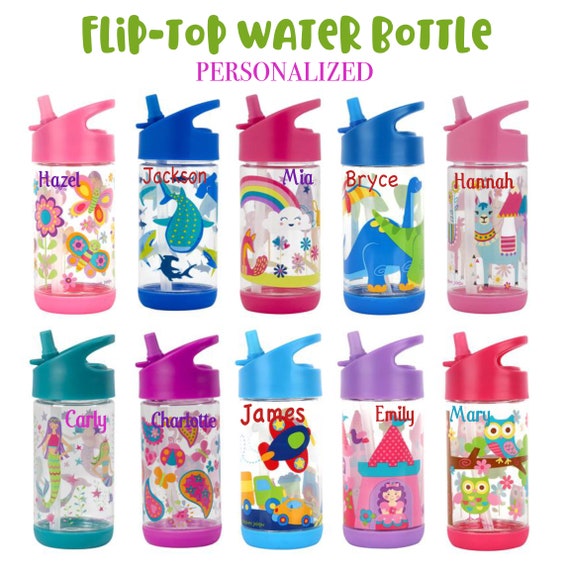 Kids Water Bottle Personalized Water Bottle BPA Free Water - Etsy