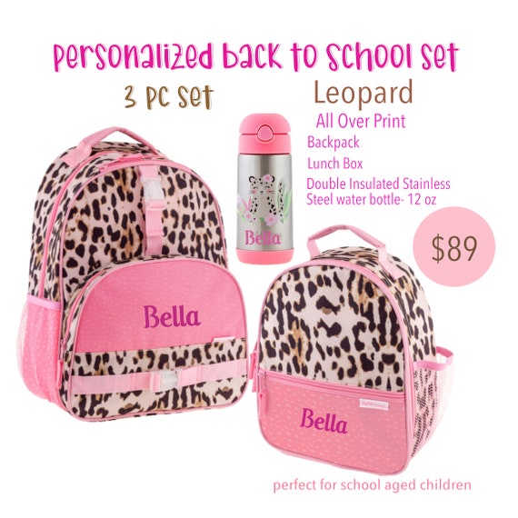personalized backpack lunchbox set