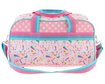 Girls Unicorn Duffle Bag Set/unicorn 