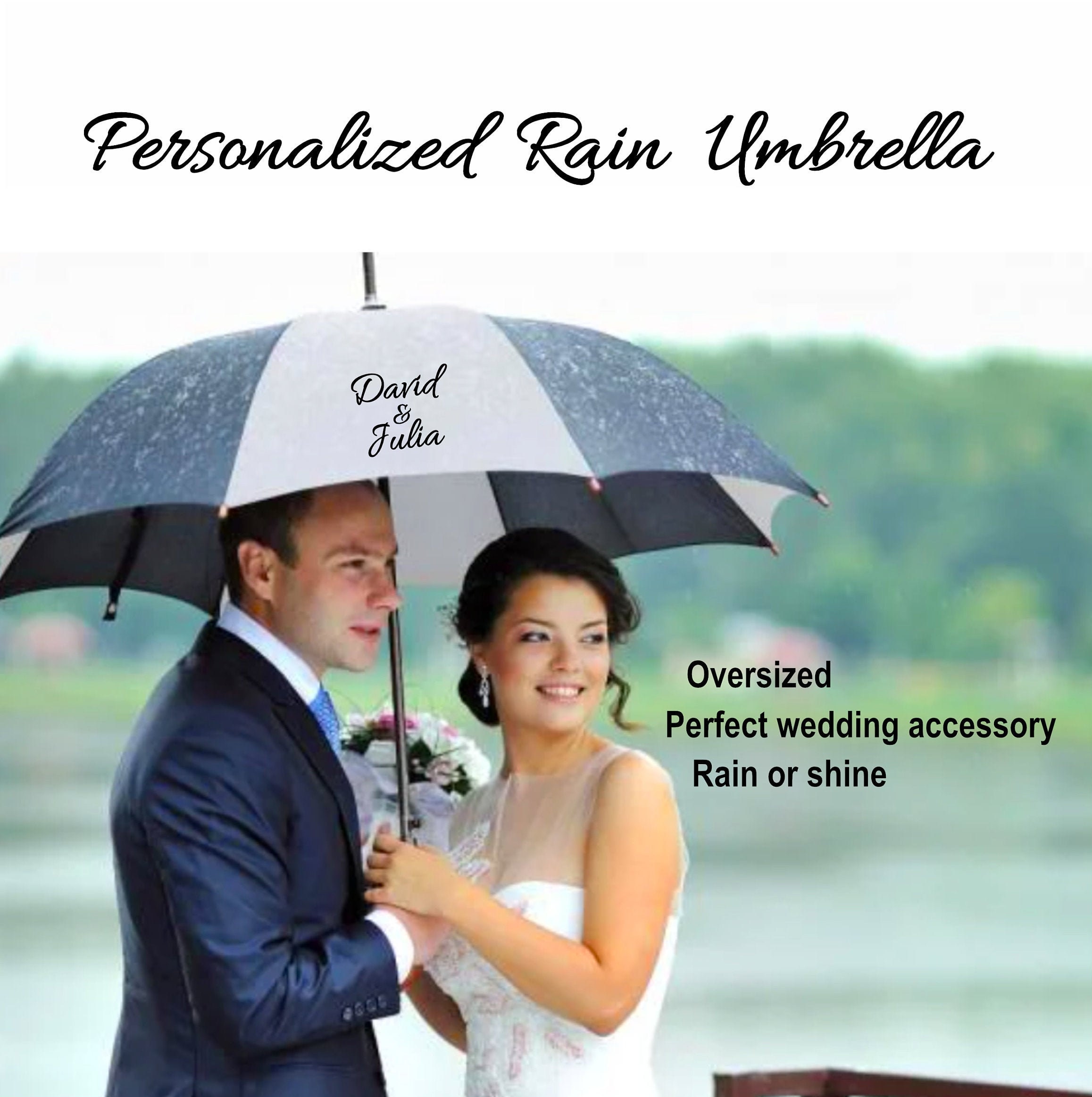 Custom wedding umbrellas deals