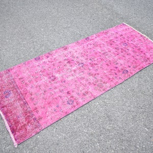2.6 x 6.7 ft Free Shipping  Faded Runner Rug , Turkish Rug , Hallway Rug , Vintage Rug , Entryway Rug , Bohemian Rug , Handmade Rug TVR1808