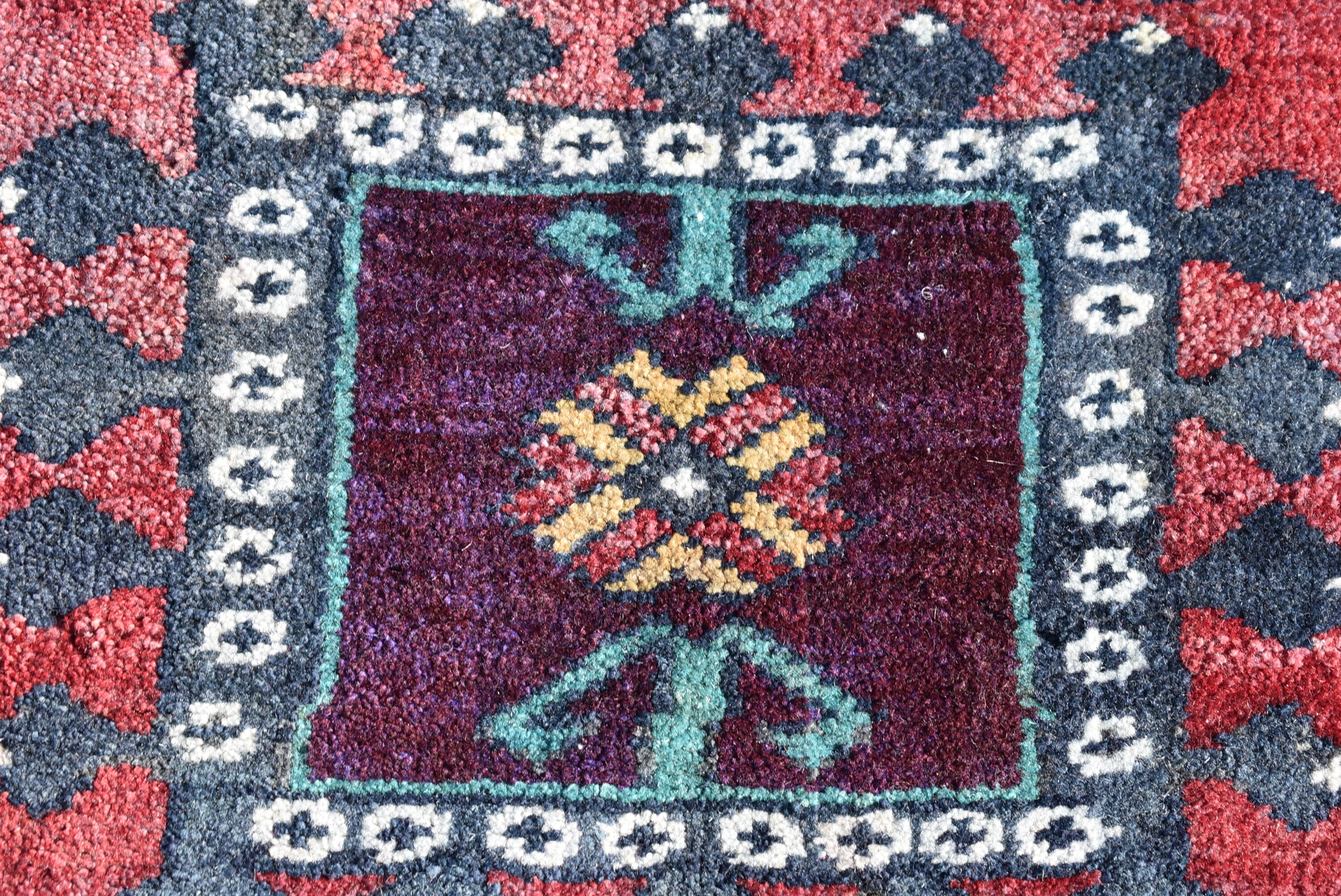 Small Decorative Rug Turkish Handmade Rug Vintage Wool Rug Etsy UK