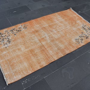 Turkish area rug, Vintage rug, Organic wool rug, Bohemian rug, Boho decor rug, Rustic decor, Oriental rug, Home decor, 3.4 x 6.4 ft TVR1892
