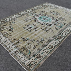 Türkischer Orientteppich, Vintage Teppich, Handgefertigter Teppich, Boho Teppich, Oversize Teppich, Wohndeko, Wohnzimmerdeko, 170x250 cm TV4216