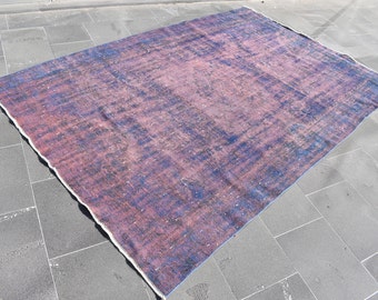 Beige wool rug, Vintage turkish rug, Handmade rug, Bohemian rug, Area rug, Kitchen rug, Bedroom rug, Neutral rug, Rug, 5.4 x 8.2 ft TVR1099
