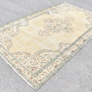 Large size rug, Turkish rug, Diningroom rug, Vintage rug, Organic wool rug, Bohemian rug, Oriental rug, Home decor, 5.1 x 9.1 ft TV4463
