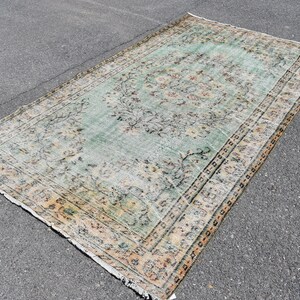 Turkish rug, Large area rug, Livingroom rug, Boho decor rug, Vintage oriental rug, Handmade rug, Bohemian rug, Carpet 5.1 x 8.4 ft TVR0254